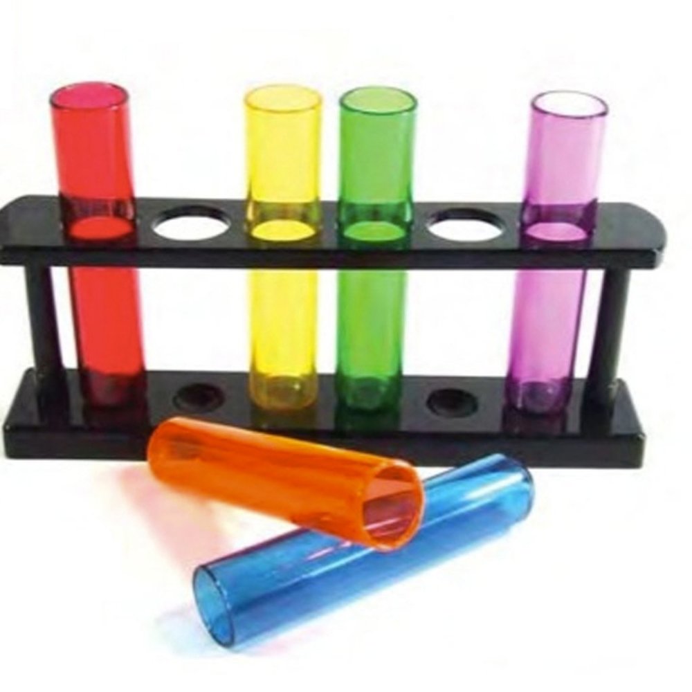 Gay Rainbow Test Tube Shot Glasses Gift Set - LGBT Lesbian & Gay Pride Party Set